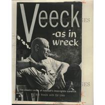 1962 Press Photo Baseball's Bill Veeck on magazine cover "Veeck -as in wreck"