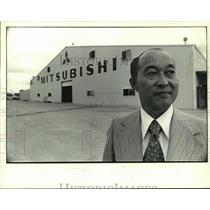1973 Press Photo Makoto Kurowiwa, Mitsubishi Plant President-San Angelo, Texas