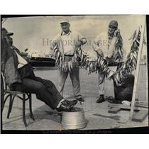1961 Press Photo Rocky John Panzo Sebosky Fishing Perch