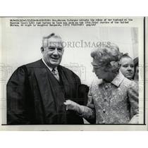 1969 Press Photo Warren Burger Chief Justice Robes Husb - RRW89505
