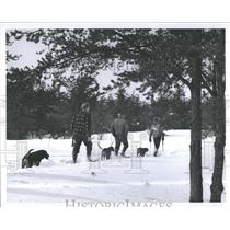 1962 Press Photo Hunting Bobcats
