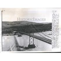 1957 Copy of 1943 Press Photo Alaska Highway Bridge