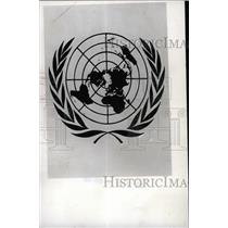 1962 Press Photo Emblem Of United Nations - RRW71585