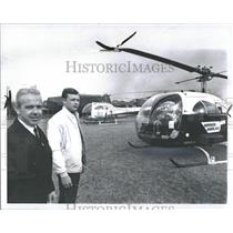 1969 Press Photo Barney & Dale, Helicopter Pilots.