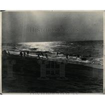 1943 Press Photo Fishing On The Slave Coast At Dusk - RRX63549