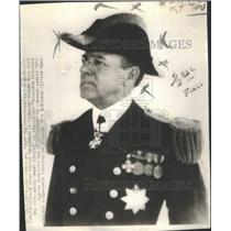 1939 Press Photo Rear Adm H.E. Lackey Commands US Vessels In Troubled Seas