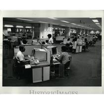 1980 Press Photo TWA Communications Complex Interior - RRW91343