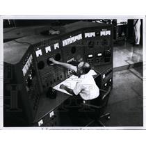 1958 Press Photo High Peak Microwave Equipment at the Cornell Aeronautical Lab