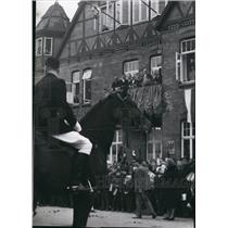 1966 Press Photo Karl Guhl at festive celebration in small west German town