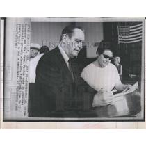 1966 Press Photo Governor Orval Faubus Arkansas Political Party - RSH97801