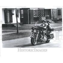 1988 Press Photo Babbie DuBois Motorcycles