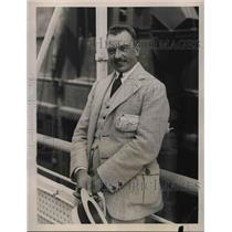 1922 Press Photo Cale Neven Sec. of the French Embassy - nea87314