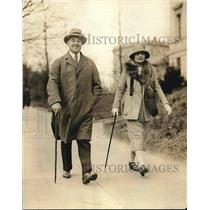 1925 Press Photo Congressman and Mrs. John Philip Hill of Maryland in Washington