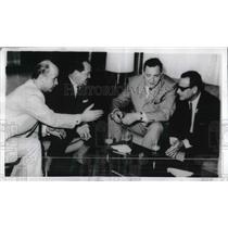 1969 Press Photo East Germany Deputy Premier Garhard Weiss Egypt Mohamed Nosseir