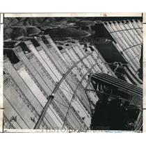 1943 Press Photo Aerial View Of Shasta Dam