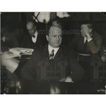 1924 Press Photo Geo. W. Simmons Testifies before Borah Slush Fund Committee