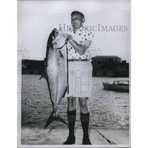 1960 Press Photo BONITA fish caught by James Pearman
