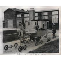 1938 Press Photo machine to detect irregularities in road surfaces