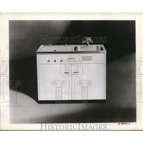 1953 Press Photo Dishwasher With Cabinets And Sink