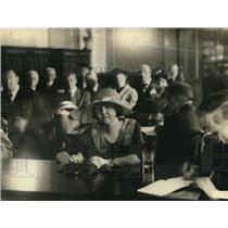 1924 Press Photo Mrs WO Duckstein Appears Before The Senate Committee