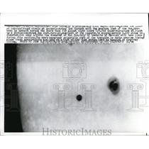 1970 Press Photo Washington Mercury Sun Spot Timing Planets
