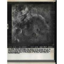 1965 Press Photo Washington This picture of the cratered face of the planet Mars