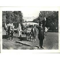 1935 Photo militia man directing diverse traffic Tashkent Uzbekistan