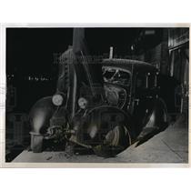 1947 Photo Robert Crawford crashes his 1937 Terraplane auto into pole