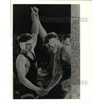 Press Photo Larry Owings beats Gable in NCAA Championship bout