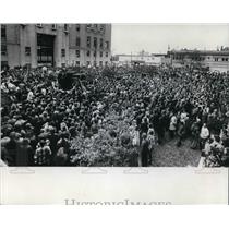 1972 Press Photo Senator George McGovern's campaign at Cleveland