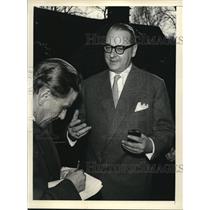 1957 Press Photo West German Minister Heinrich Von Brentano