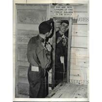 1941 Press Photo Army Reception Center Private Michael Mylak