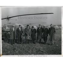 1958 Press Photo Canadian Transport Pilots C.D. Dieuinhey and Wm. S. Glennie