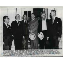 1952 Press Photo Wash DC AJ Goldberg, P Murray,J Stephens,B Morrell