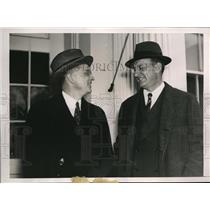 1937 Press Photo Treas Sec Henry Morgenthau & Roswell McGill Under sec