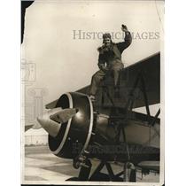 1930 Press Photo Albert Robbins, Boy Flier Flies to Washington - nee18517
