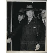 1938 Press Photo General John J Pershing Arrives in New York City After Illness