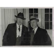 1936 Press Photo Firemen Department President D.B.Robertson, and B.M. Jewell