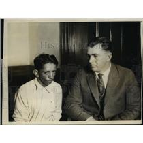 1926 Press Photo Joe Perez, Indian boy in the custody of the police - nee25745