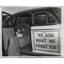 1946 Press Photo Alfred E. Ward American Taxicab drove to Washington D.C.