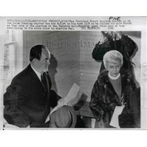 1966 Press Photo Marysville Mn VP & Mrs Hubert Humphrey - nee51077