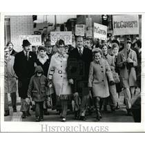 1972 Press Photo Springfield Illinois, Sen George McGovern President candidate