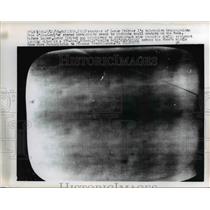 1966 Press Photo Pasadena Calif Lunar Oribter I's tv transmission small craters