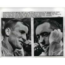 1965 Press Photo Astronauts Ed White & James McDivitt on the USS Wasp