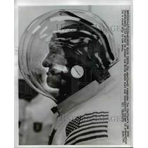 1969 Press Photo Apollo 10 Commander Tom Stafford in Spacesuit - nee75090