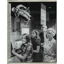 1971 Press Photo NASA display showing Gemini Extravehicular Activity.