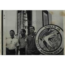1971 Press Photo Apollo 15 Astronauts James Irwin,Alfred Worden and David Scott.