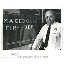 1989 Press Photo Macedonia Fire Chief Carl Stewart - cva43402