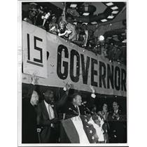 1966 Press Photo Governor of New York Nelson Rockefeller Celebrating Victory