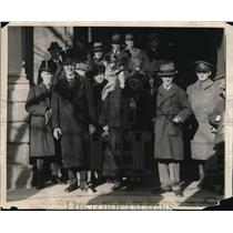 1925 Press Photo Governor of New York Al Smith & Family Starting 3rd Term